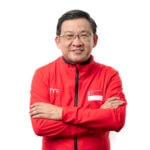 Clean professional portrait of Singapore national athlete for profile use