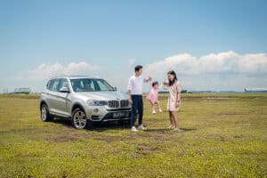Commercial Photography Singapore - Automotive shots with talents doing family pose