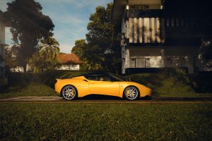 Lotus Evora car automotive photography singapore sunrise portrait