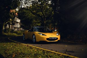 Lotus Evora car automotive photography singapore sunrise portrait