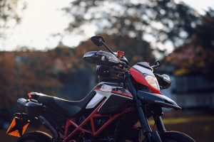 Ducati Hypermotard front headlight detail motorcycle portrait