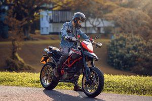 Ducati Hypermotard motorcycle portrait automotive photography Singapore