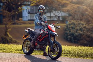 Ducati Hypermotard motorcycle portrait automotive photography Singapore