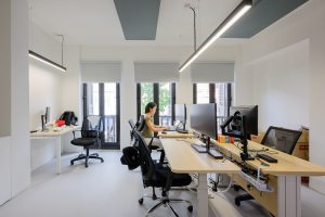 corporate office workspace interior for ib vogt Singapore