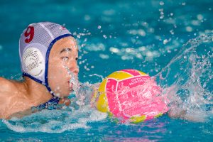 Relentless drive at the National School Games water polo match — every second counts in the pool.