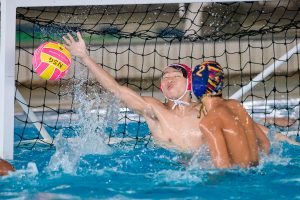 Water polo - Eyes on the goal, bodies in motion — the fight for possession never stops.